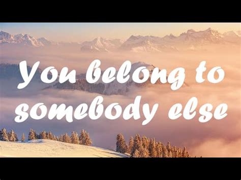 PJ Harding, Noah Cyrus - You belong to somebody else (lyric video) - YouTube