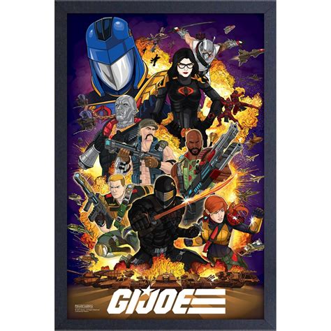 G.I. Joe Group Framed Art Print - Entertainment Earth