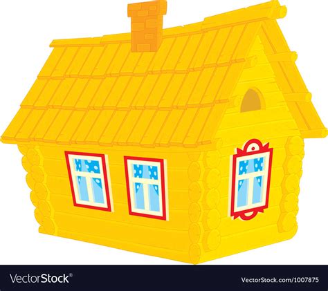 Village house Royalty Free Vector Image - VectorStock