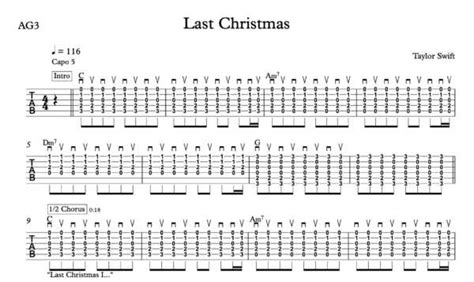 Last Christmas - Strum Guitar - Music by the Measures