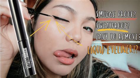 NEW MAYBELLINE TATTOO LIQUID EYELINER! | First Impression - YouTube