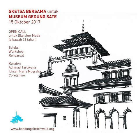 Repost dari @bandungsketchwalk: SKETSA BERSAMA untuk MUSEUM GEDUNG SATE ...