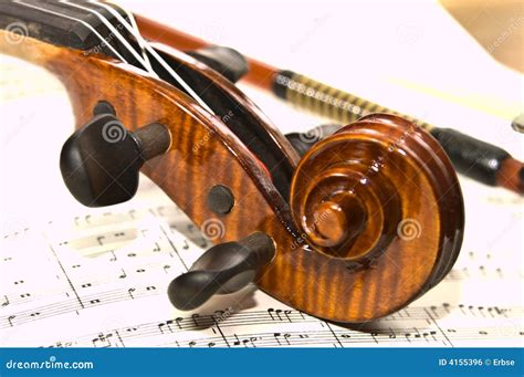 Violin Scroll stock photo. Image of head, scroll, stave - 4155396