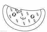 Cute Food Coloring Pages Cartoon Watermelon  Free Printable sketch template
