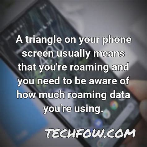 What Does the Triangle Symbol Mean on My Lg Phone (New Info) - TechFOW.com