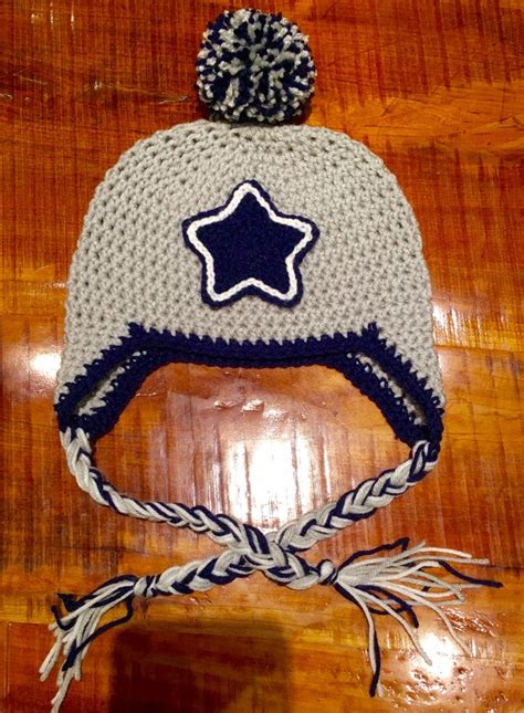 Crochet Dallas Cowboys hat. | Dallas cowboys hats, Cowboy hats, Hats