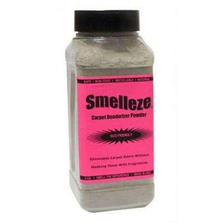 SMELLEZE Natural Carpet Odor Removal Deodorizer: 2 lb. Powder Removes ...