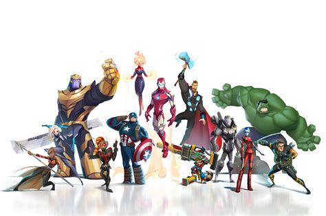 Rocket Raccoon, Thanos, Nebula (Marvel Comics), Hawkeye, Black Widow ...