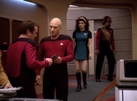 Star Trek TNG Season 7 Blu-ray Review. Deanna Troi in skirt uniform ...