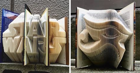 Amazing 3D Art Folded From Book Pages | Bored Panda