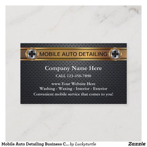 Mobile Auto Detailing Business Cards | Zazzle.com | Detailing business, Mobile auto detailing ...