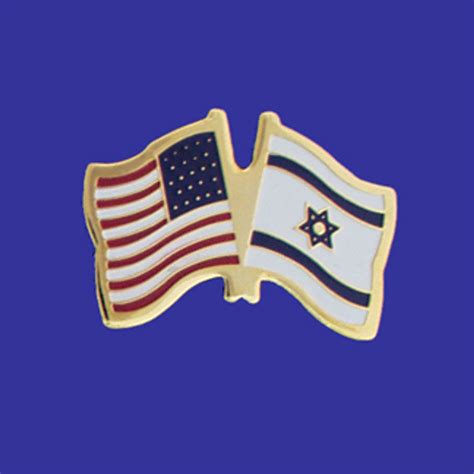 U.S./Israel Double Flag Lapel Pin - fredsflags