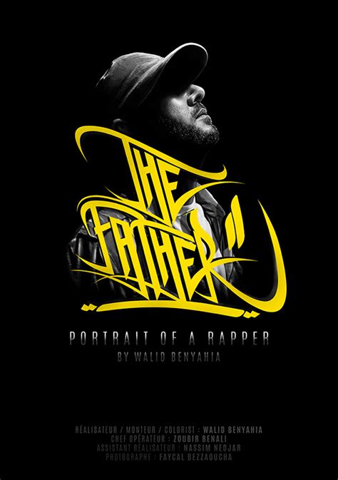 THE FATHER "Portrait of a rapper" poster design :: Behance