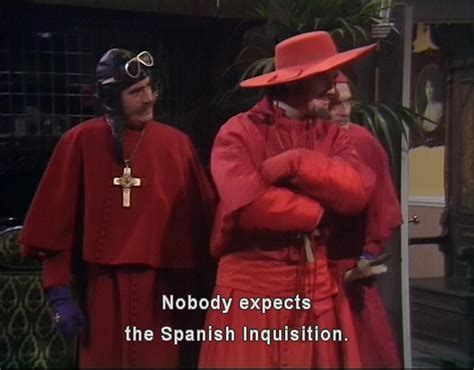 Spanish Inquisition Monty Python Gif