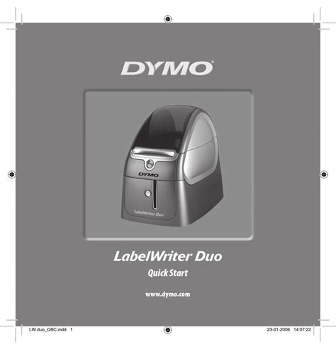 DYMO LABELWRITER DUO QUICK START MANUAL Pdf Download | ManualsLib