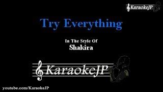 Try Everything (Karaoke) - Shakira Chords - Chordify