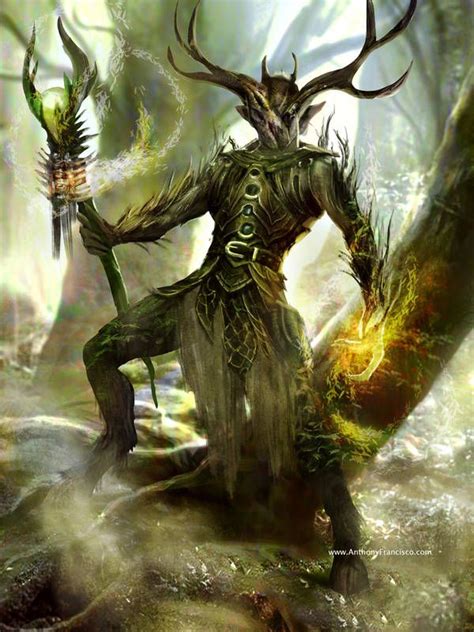 Twisted Forest Druid by Ubermonster | Druid, Fantasy art, Barbarian