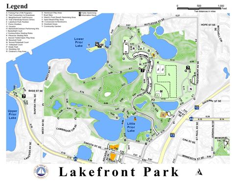 Lakefront Park Map | City of Prior Lake, MN