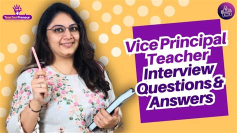 Vice Principal Teacher Interview Questions & Answers | Teacher Interview Demo | Tips ...