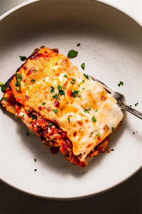 Lasagna with Bechamel (Classic Italian Recipe) - Platings + Pairings | Recipes, Meat sauce ...