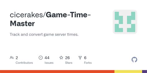 GitHub - cicerakes/Game-Time-Master: Track and convert game server times.