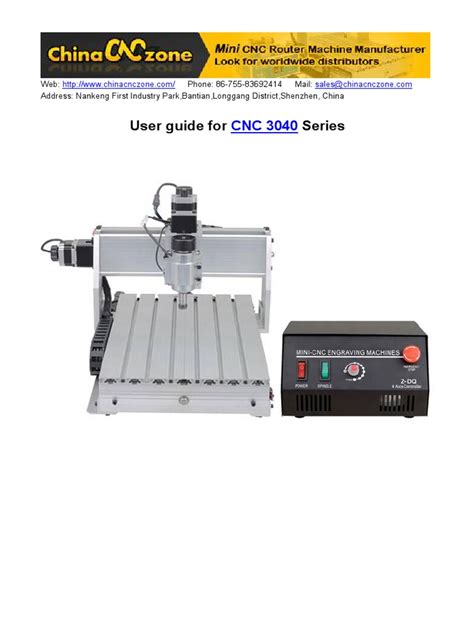 CNC 3040 CNC 3040z DQ User Manual | PDF | Numerical Control | Electrical Connector