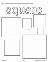 Squares Coloring Page  Square Shape Worksheet – SupplyMe sketch template