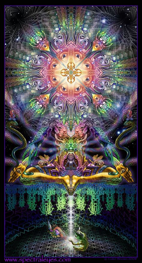 Alpha Centauri by Luke Brown | Psychedelische kunst, Kunst ideeën, Spirituele kunst