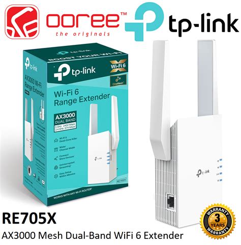 TP-LINK RE505X AX1500 / RE605X AX1800 / RE705X AX3000 WI-FI 6 DUAL BAND RANGE EXTENDER WITH AP ...