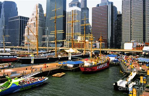 South Street Seaport - NYC Photograph by Linda Parker - Pixels