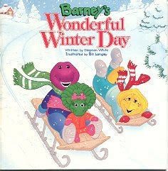 BARNEY'S WONDERFUL WINTER DAY BY STEPHEN WHITE 1994 CHILDREN'S SOFTCOVER BOOK MINT NEW