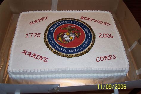 Marine Corps Birthday Cake - CakeCentral.com