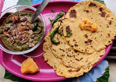 Sarson ka Saag Makki ki roti Recipe by Sana Tungekar - Cookpad