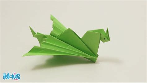 How to craft origami dragon - Hellokids.com