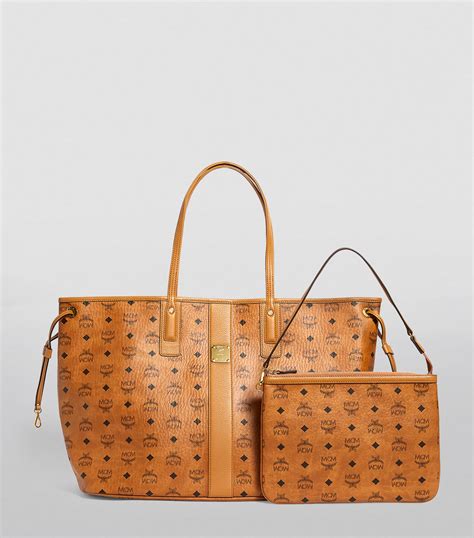 MCM brown Large Reversible Liz Tote Bag | Harrods UK