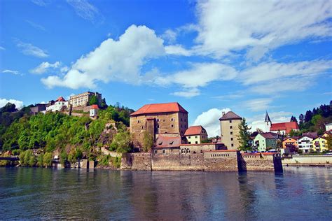 Passau, Germany, The Danube River Flows Photograph by Miva Stock - Pixels