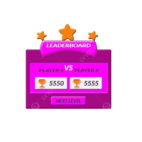 Game Leaderboard White Transparent, Game Leaderboard Design And, Interface Leader Board Ui, Game ...