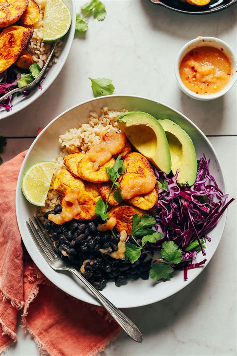 Vegan Black Bean Plantain Bowl | Minimalist Baker Recipes