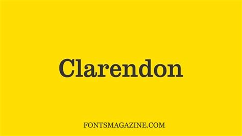 Clarendon Font Download | The Fonts Magazine