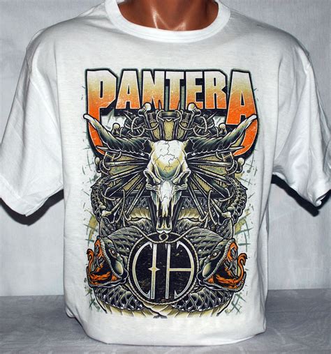 Pantera White T-Shirt – Metal & Rock T-shirts and Accessories