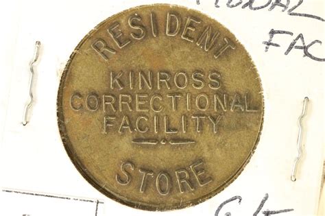 PRISON TOKEN KINROSS CORRECTIONAL FACILITY | Barnebys