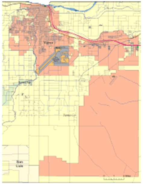 Yuma Digital Vector Maps - Download Editable Illustrator & PDF Vector Map of Yuma