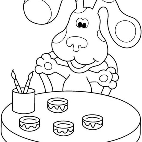 Blue's Clues Coloring Pages Tickety Tock Clock - Free Printable ...