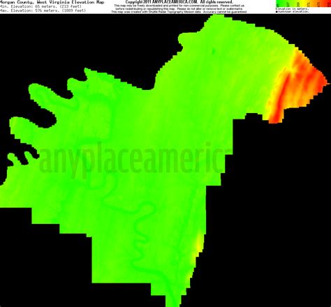 Free Morgan County, West Virginia Topo Maps & Elevations