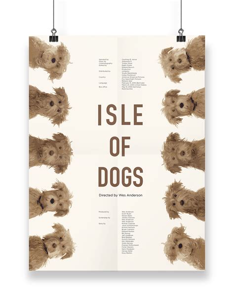 Poster Design for ISLE OF DOGS on Behance