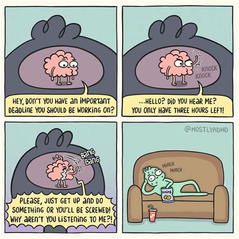 Life With ADHD Illustrated In 24 Comics By This Artist | Bored Panda