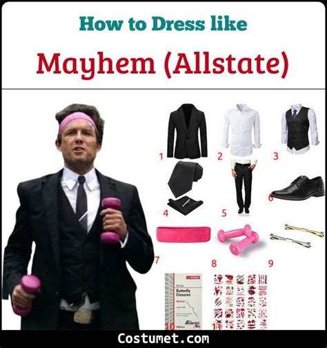 Mayhem (Allstate) Costume for Cosplay & Halloween | Mayhem allstate ...