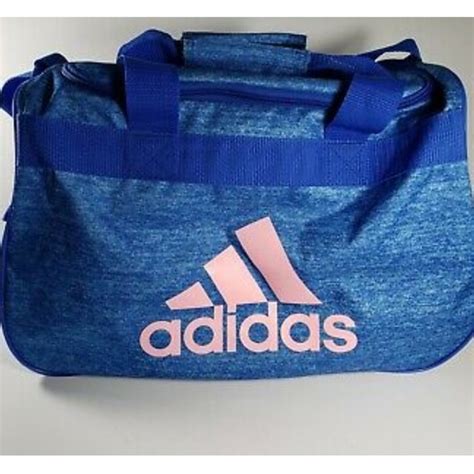 adidas | Bags | Adidas Blue And Pink Gym Bag | Poshmark