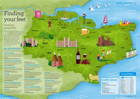 David Hurtado Illustration Blog: Illustrated Maps for Visit Kent Guide