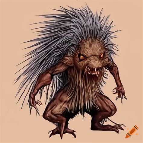 Porcupine-man mutant on Craiyon